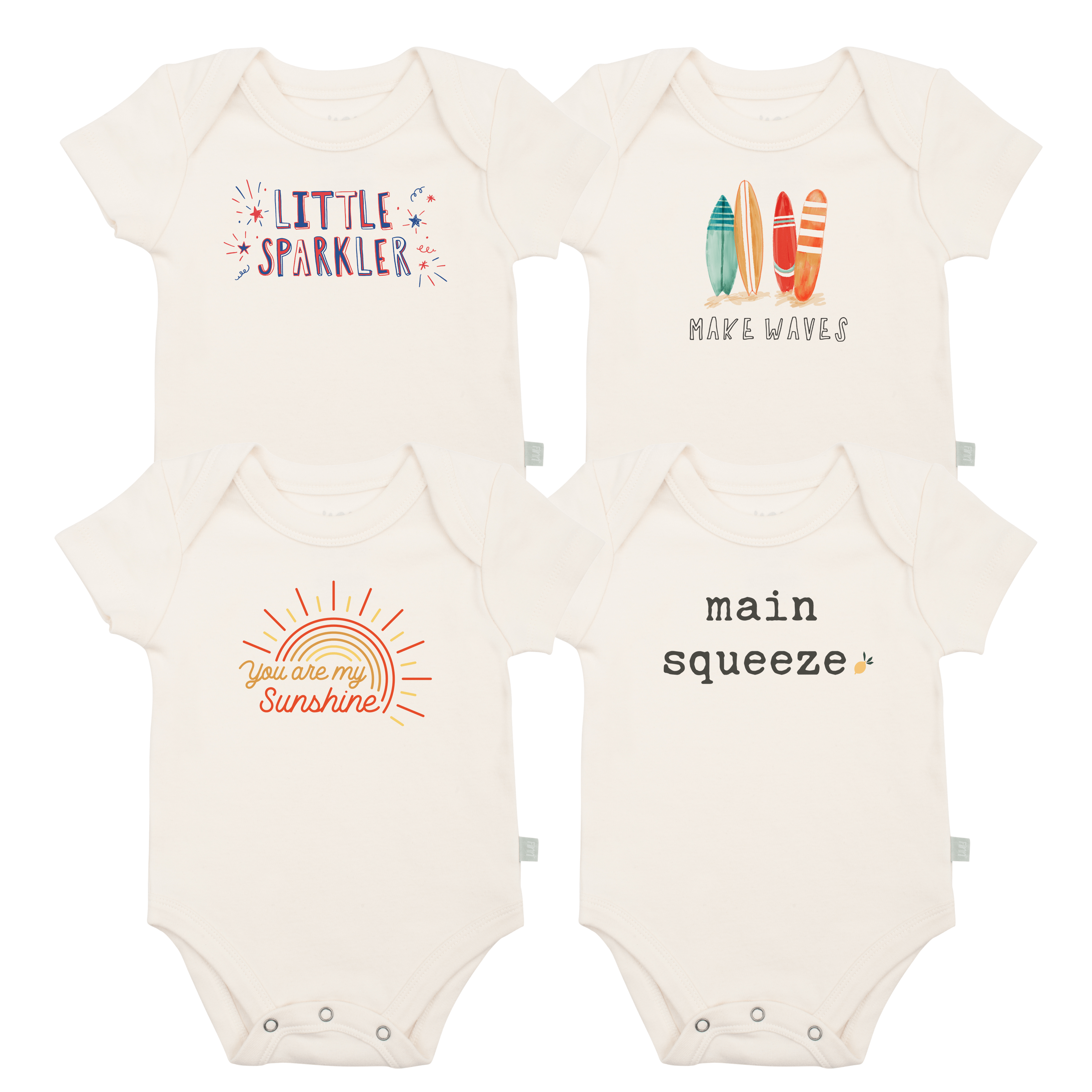 graphic bodysuit set | summer 4 pack